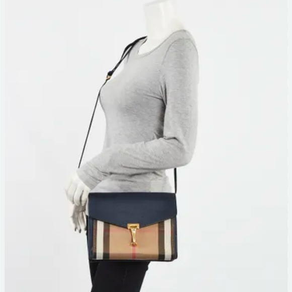 Burberry Checkered Crossbody Bag - black - Picture 1 of 6